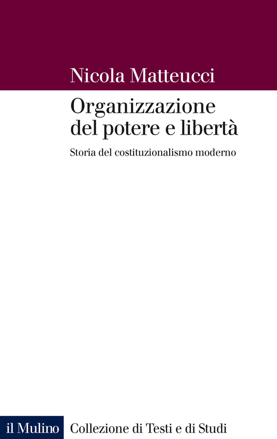 Copertina del libro Organizzazione del potere e libertà