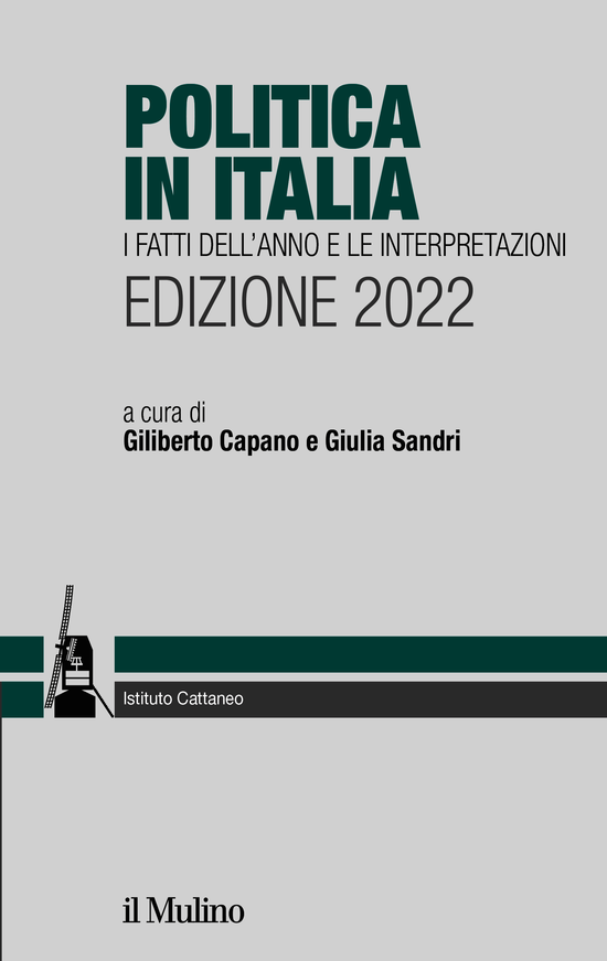 Copertina del libro Politica in Italia (I fatti dell'anno e le interpretazioni. Edizione 2022)