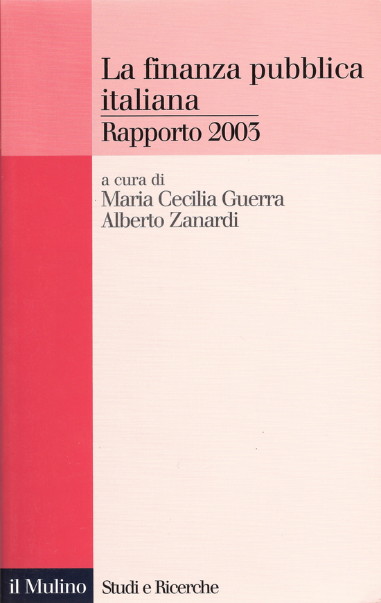 Copertina del libro La finanza pubblica italiana. Rapporto 2003
